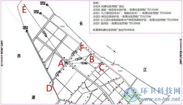 新址與敏感目標(biāo)大約距離